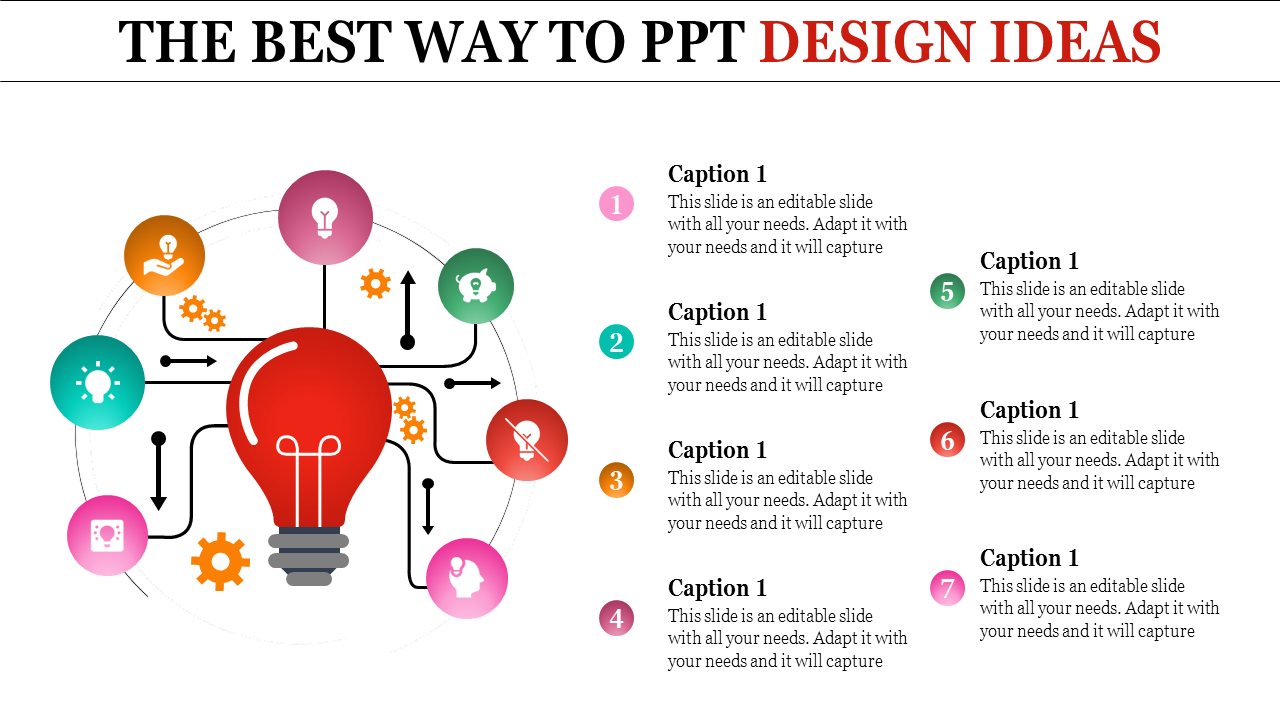 Our Predesigned PPT Design Ideas-Seven Stages